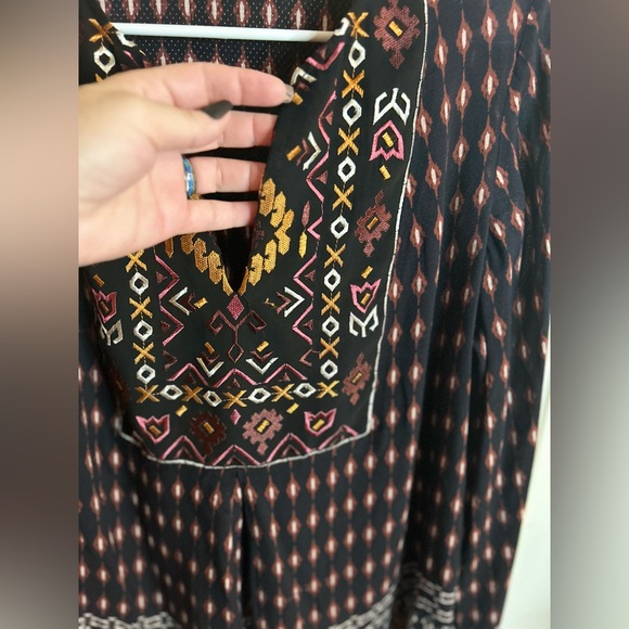 HALEBOB V Neck long sleeve blouse size Large - Picture 10 of 14